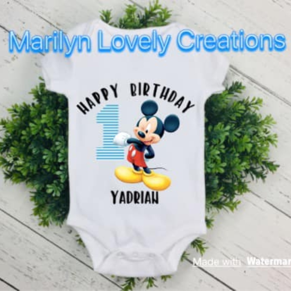 Mickey Mouse 1st Birthday shirt